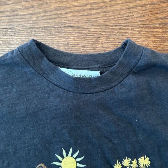 Joshua Tree CA Baby Tee Capped Sleeves Desert Trip Size XS Mock Neck Gorpcore - Picture 5 of 9